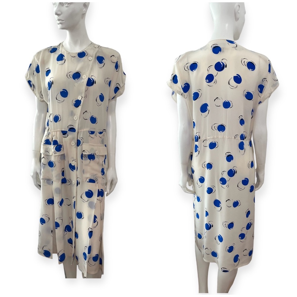 Vintage Malcolm Starr Silk Secretary Dress